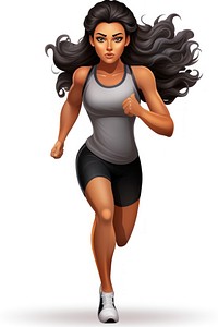 Running jogging cartoon sports.