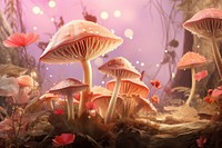  Fairy garden mushroom outdoors fungus. AI generated Image by rawpixel.