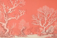 Toile wallpaper Coral painting nature plant.