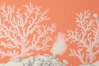 Toile wallpaper Coral pattern nature art.
