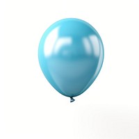 Blue balloon white background celebration anniversary. AI generated Image by rawpixel.