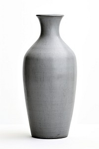 Grey vase monochrome porcelain pottery. 