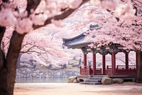 Cherry Blossom Dreamscapes blossom architecture building.