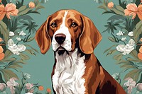 Toile wallpaper a single Beagle beagle animal mammal.