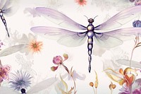 Toile wallpaper Dragonfly dragonfly pattern insect.