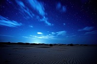 Sahara Desert landscape night outdoors.