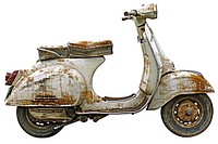 Scooter bike motorcycle vehicle wheel.
