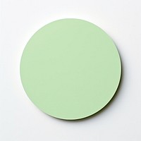 Circle paper post it green white background simplicity.