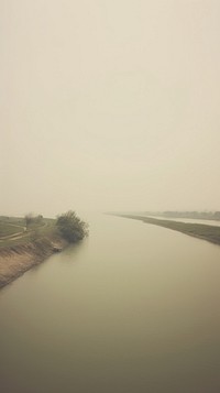 River outdoors nature fog. AI generated Image by rawpixel.
