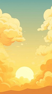 Sun with cloud landscape backgrounds sunlight outdoors.