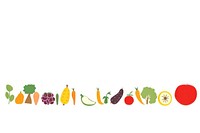 Illustration of food border fruit plant art.