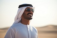 Arab man adult sunglasses landscape.