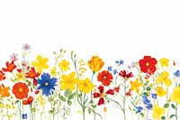 Botanical flowers backgrounds outdoors pattern.