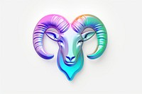 Aries zodiac sticker representation creativity livestock.