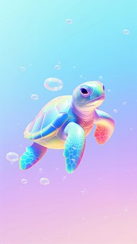 Cute sea turtle outdoors reptile nature.