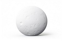 Full moon sphere white ball.