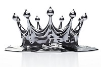 3d render of crown metal white background accessories.