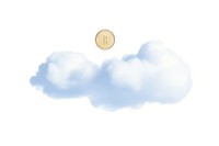 Coin finance cloud sky.