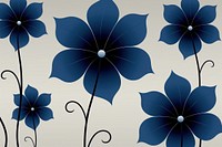 Cute flower wallpaper dark blue theme pattern plant inflorescence.