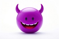 Devil emoji purple face toy.