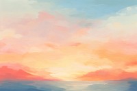 Sunset backgrounds painting outdoors.