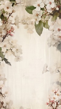 Wallpaper ephemera pale apple blossom flower plant.
