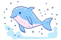 Dolphin cartoon animal mammal.