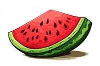 Whole watermelon fruit plant food.