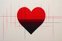 A heart with heart beat EKG graph backgrounds creativity abstract.