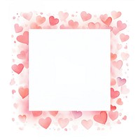 Pink hearts square border backgrounds pattern paper. AI generated Image by rawpixel.