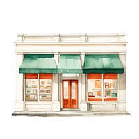 Store white background architecture entrance. AI generated Image by rawpixel.