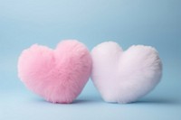  Fluffy hearts celebration softness textile. AI generated Image by rawpixel.