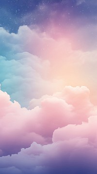  Pastel cloud galaxy backgrounds outdoors nature. AI generated Image by rawpixel.