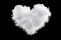 Cloud heart nature shape.