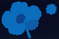 Blue flower creativity darkness anemone.