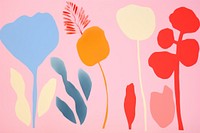 Garden flowers backgrounds painting pattern.