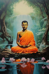 Siddhartha Gautama worship adult representation. 