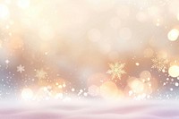 Circle bokeh with snowflake backgrounds nature gold.