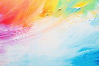 Painting brush stroke of Rainbow color rainbow backgrounds creativity. AI generated Image by rawpixel.