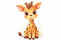 Giraffe cartoon mammal animal.