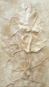 Leaf pattern plant paper wall.