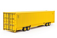 A cargo truck container vehicle white background.