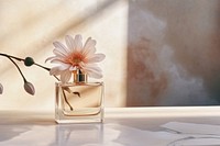 Perfume bottle cosmetics flower glass.