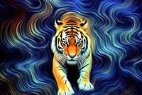 Abstract tiger wallpaper wildlife animal mammal.
