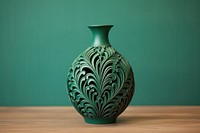 Vase ceramic pottery bottle.