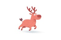 Reindeer Running drawing animal mammal.