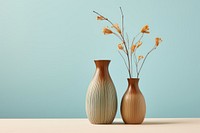 Vases pottery plant blue.