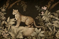 Leopard cheetah feline animal.