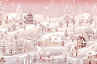 Solid toile wallpaper of cheistmas town architecture landscape building.