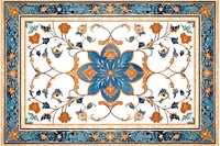 Islam art style border backgrounds tapestry pattern. 